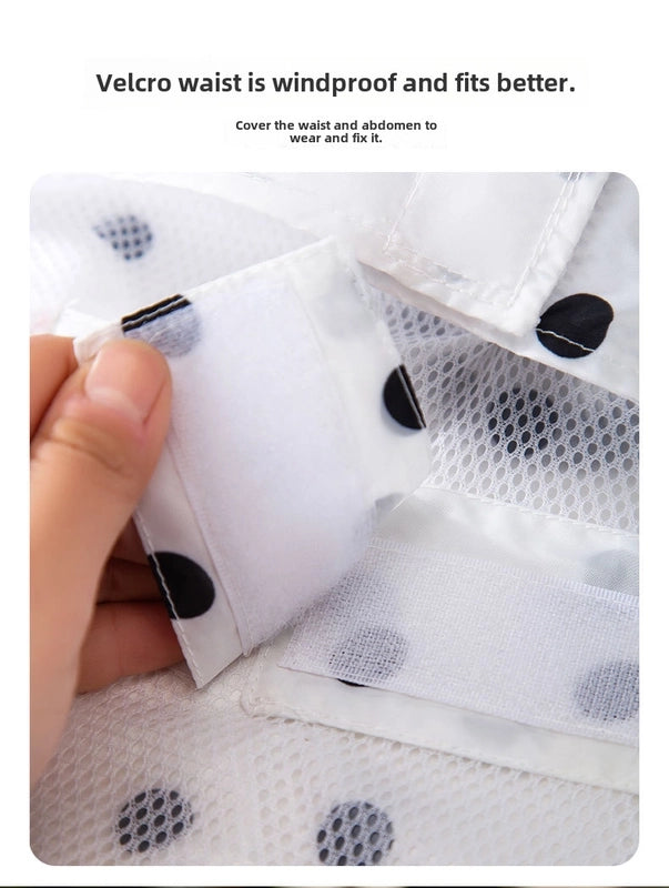 Hippy Dog Full Printed Wave Dot Bear Dog Poncho Rain Traction Pet Waterproof Two-legged Poncho Clothes