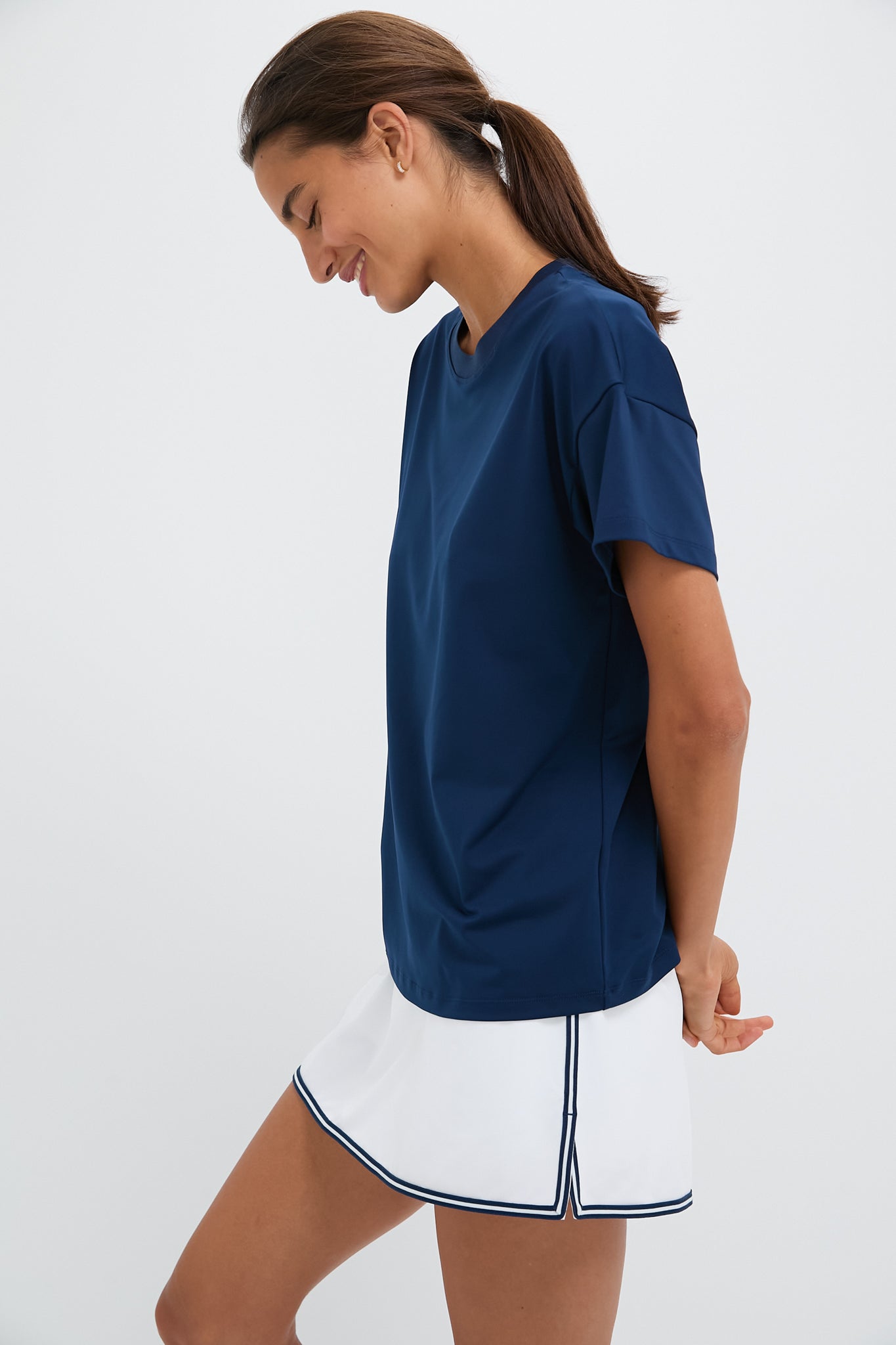 Navy Short Sleeve Ryan Boyfriend Tee