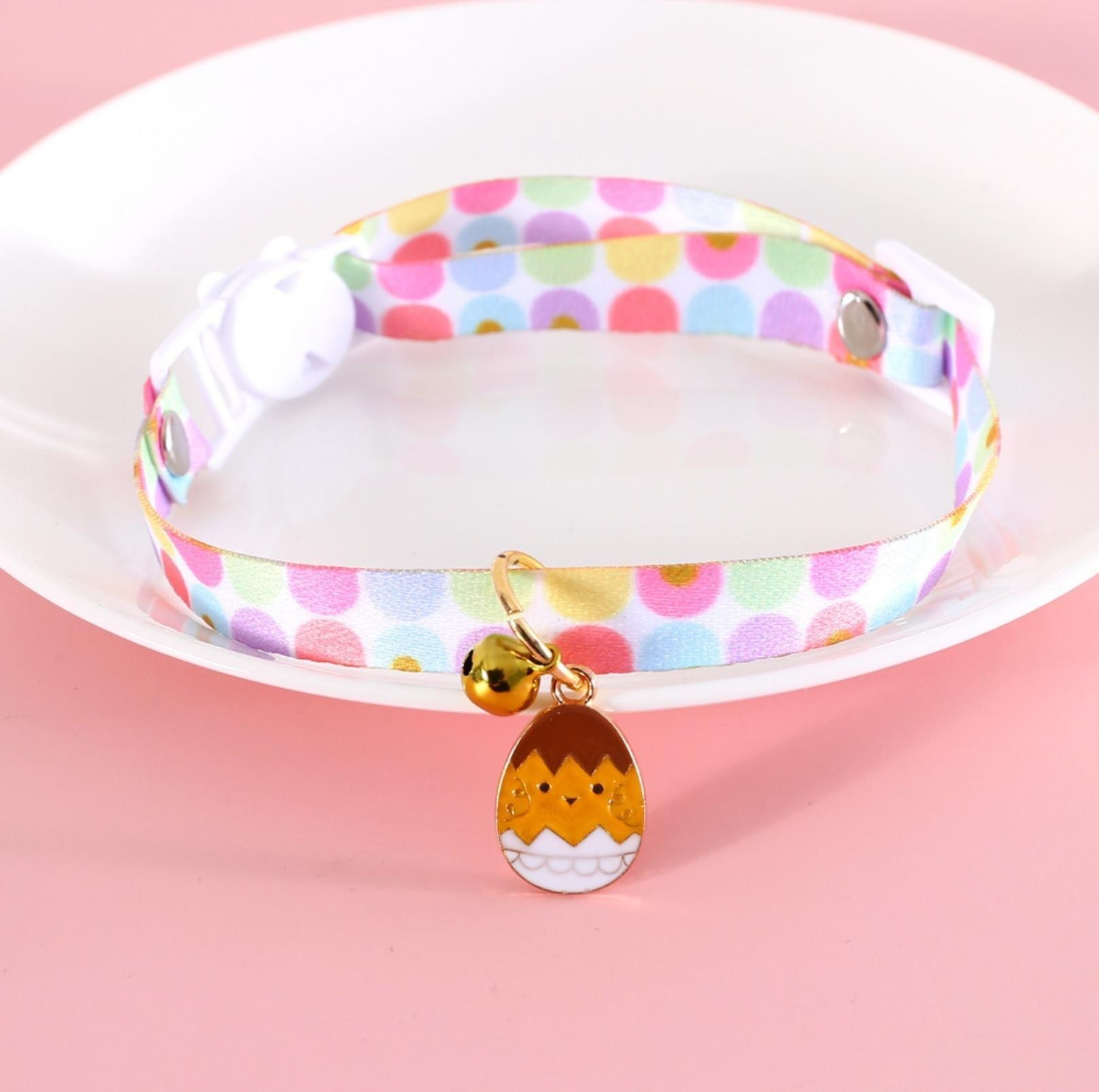 Easter Egg Design Adjustable Pet Collar