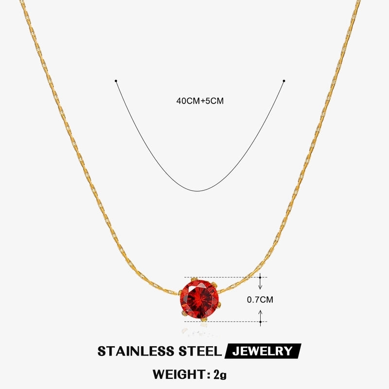 Elegant Geometric 304 Stainless Steel Plating Pendant Necklace