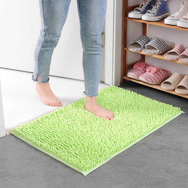 Floor Mats Chenille Floor Mats Bedroom Kitchen Living Room Carpet Bathroom Door Absorbent Anti-Slip Floor Mats Foot Mats