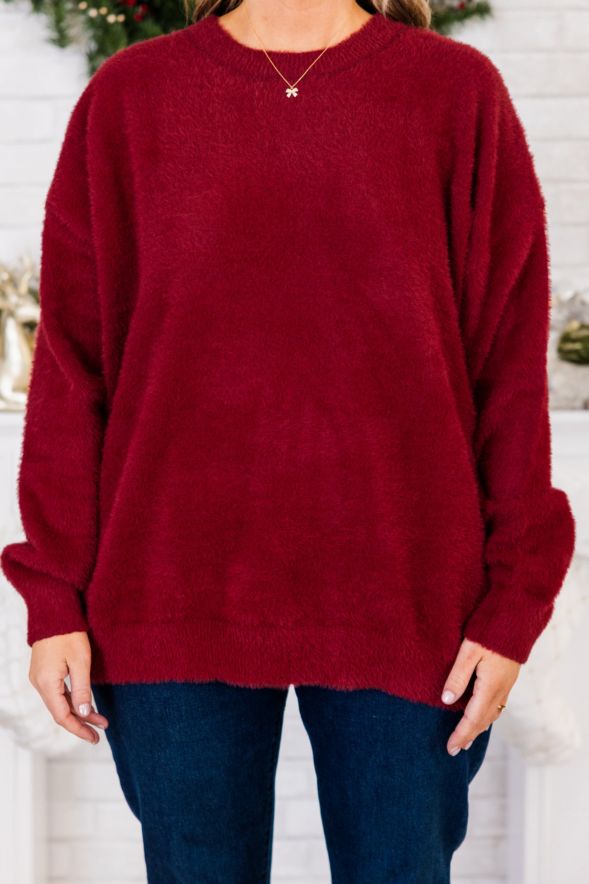 Such A Warm Heart Sweater. Red