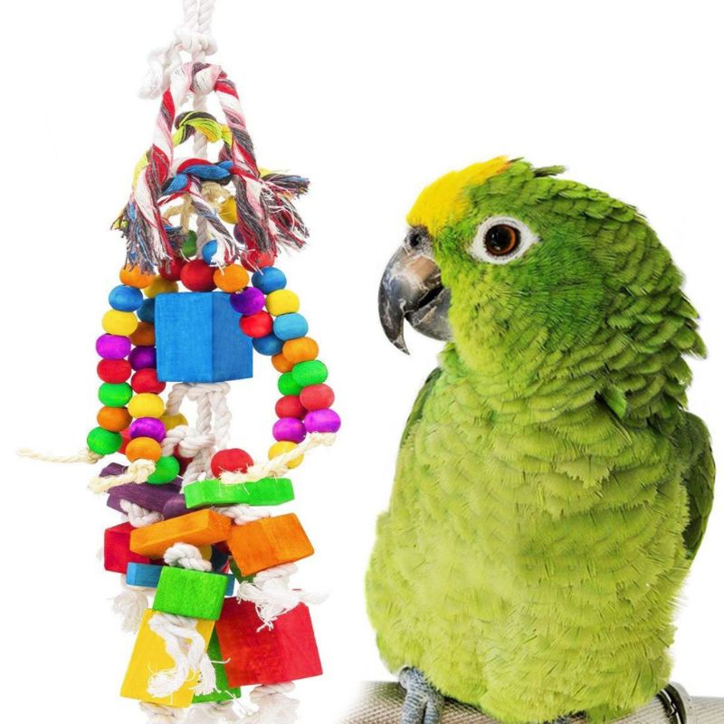Wooden Pendant Swing Bird Toy