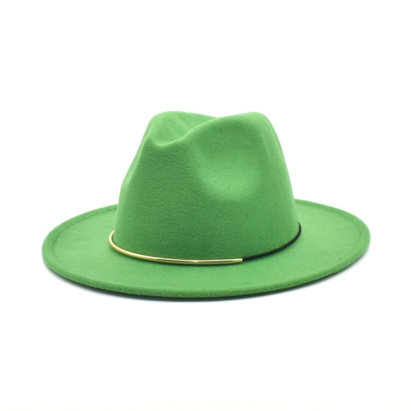 Men's Jazz Hat British Harajuku Style Retro Top Hat Women's Trendy Women's Woolen Hat