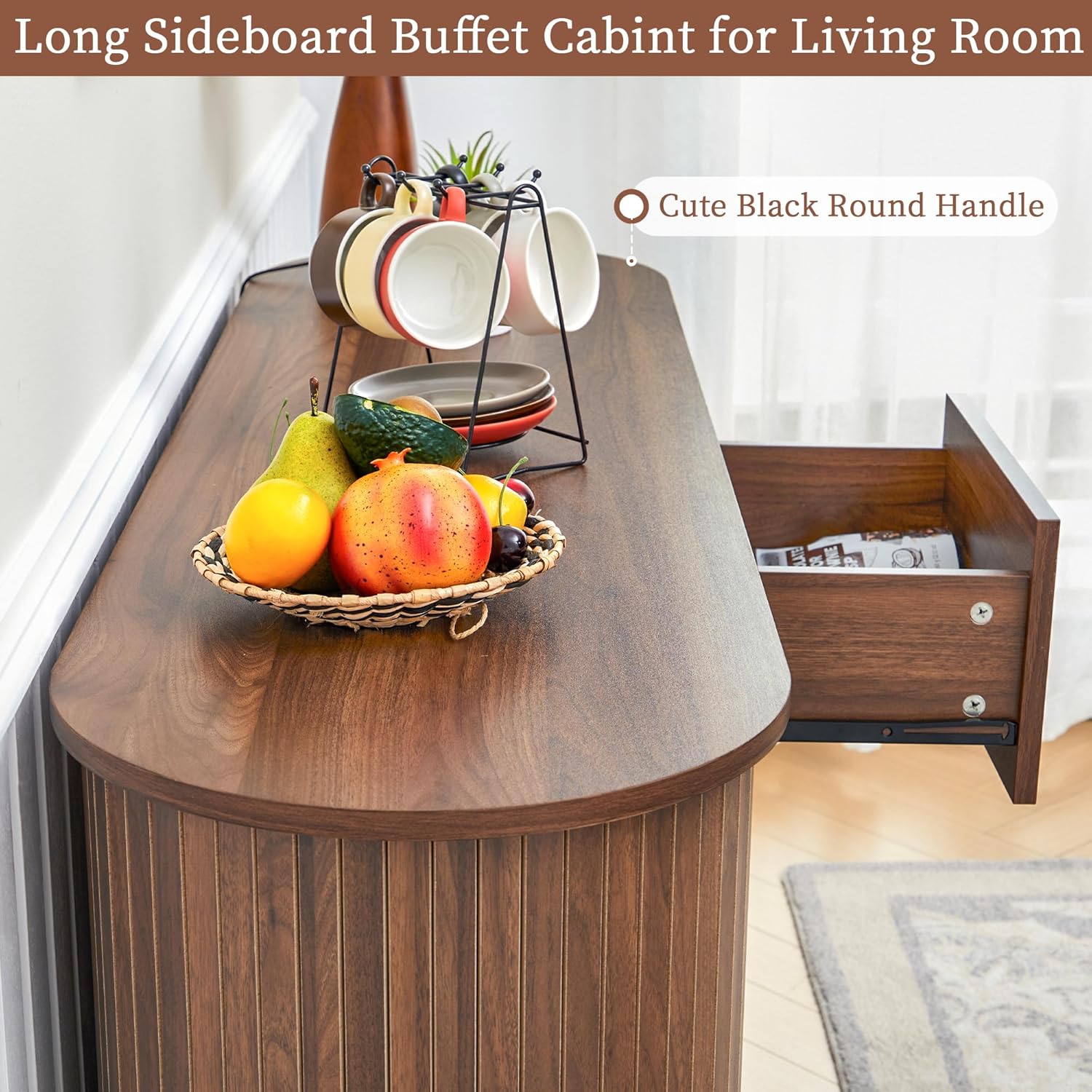 55inch Sideboard Buffet Cabinet with Drawer