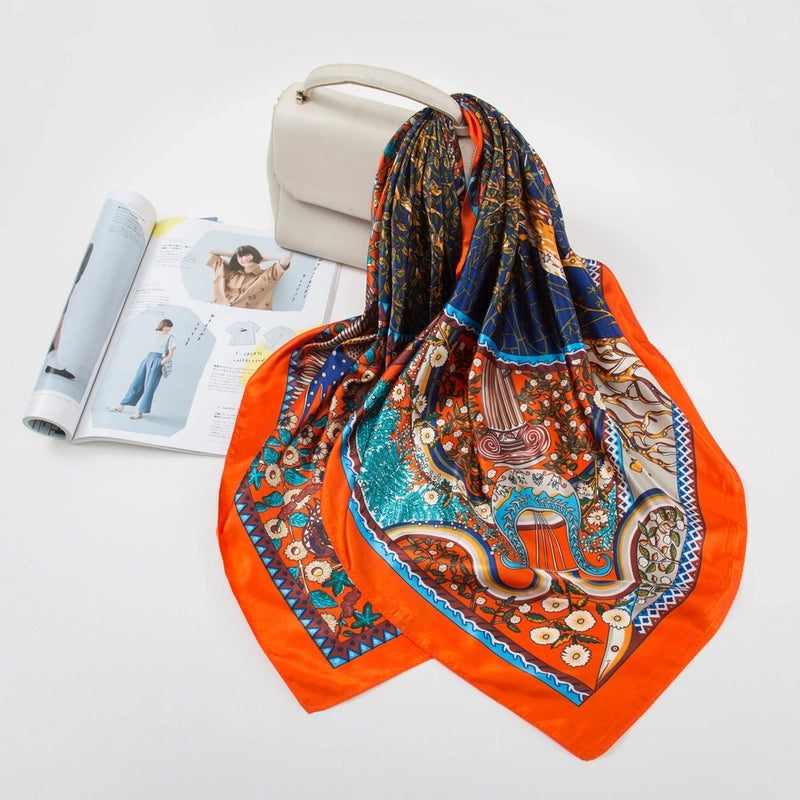 Women's Retro Ethnic Style Geometric Polyester Kerchief
