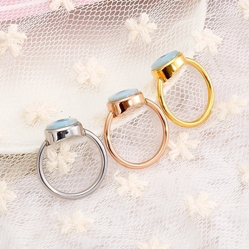 Stainless Steel 18K Gold Plated Fashion Geometric No Inlaid
