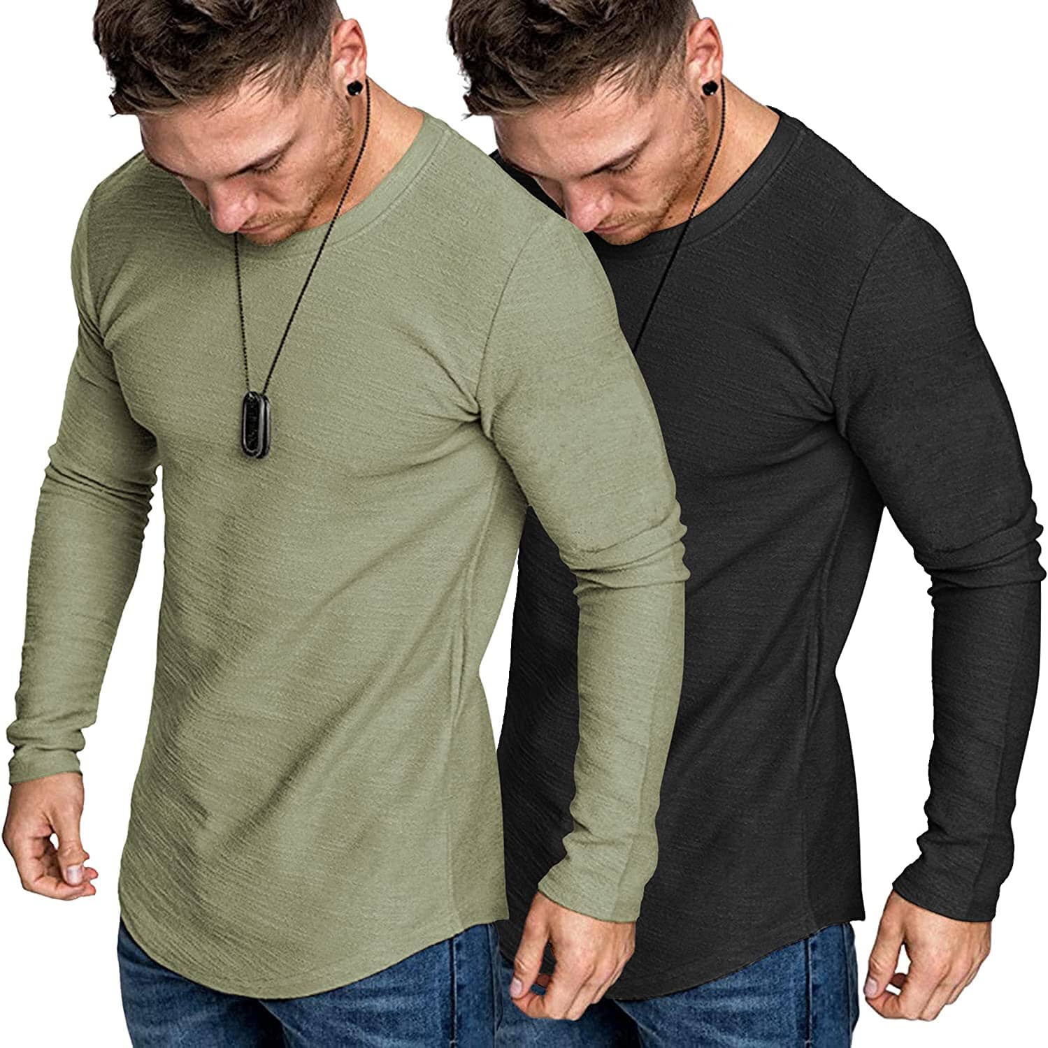 2-Pack Muscle Fitted Workout T-Shirt (US Only)