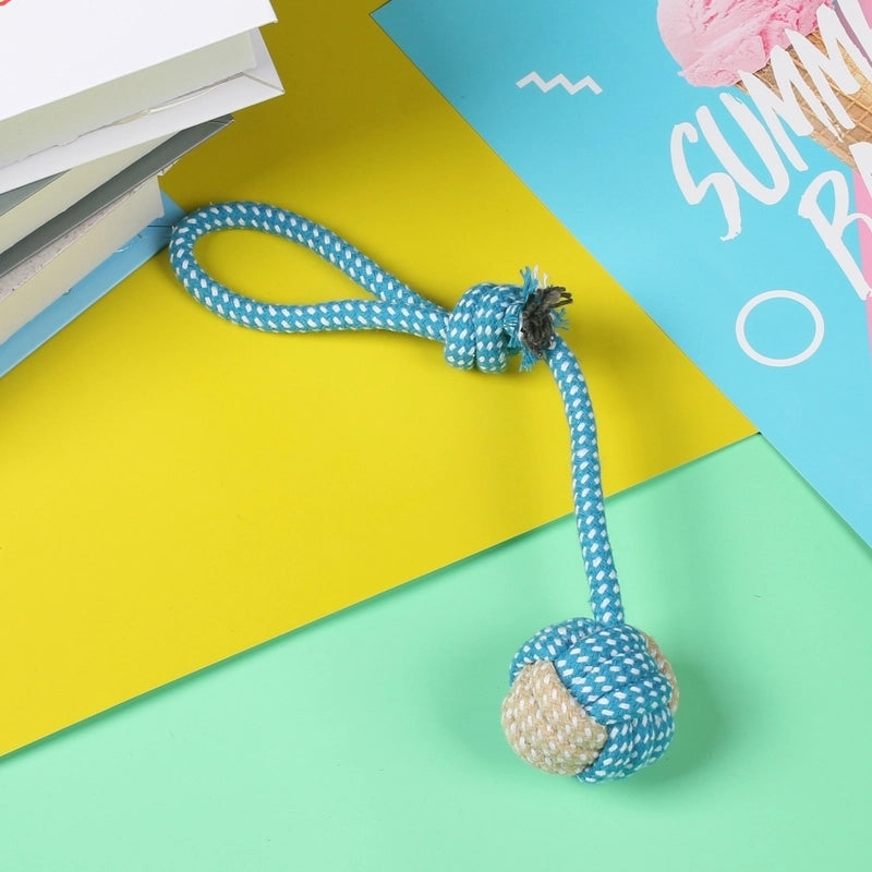 Minimalist Cotton Rope Solid Color Pet Toys