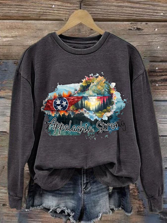 Women's Nortr Carolina Strong Print Casual Sweatshirt