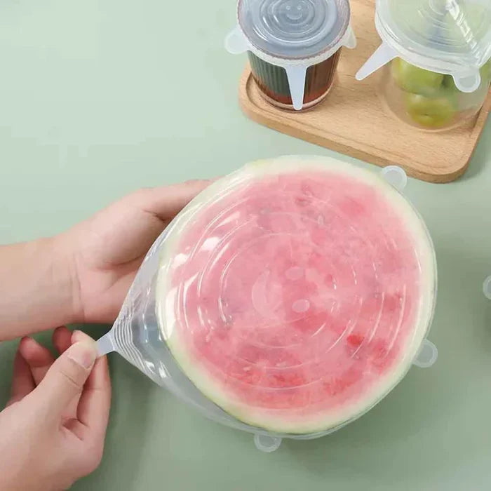 6 Pcs Silicone Covers Lid – Airtight Bowl Cover Lid