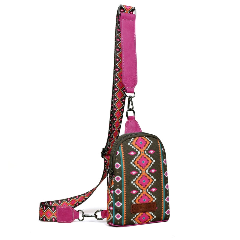 Women's Ethnic Style Classic Style Geometric Canvas Waist Bags