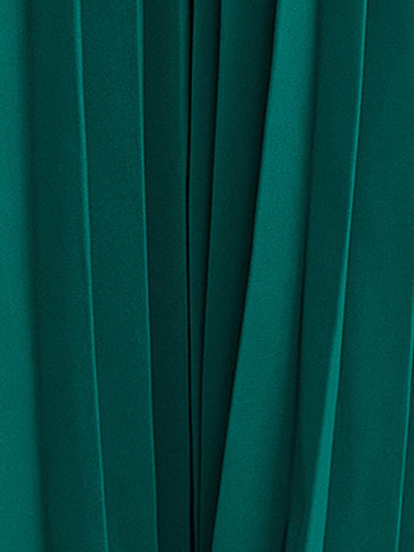 Batwing Sleeves Loose Pleated Solid Color Maxi Dresses
