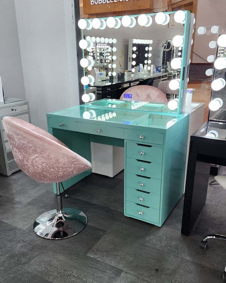 🔥Limited Sale🔥 Vanity Table with Hollywood Mirror