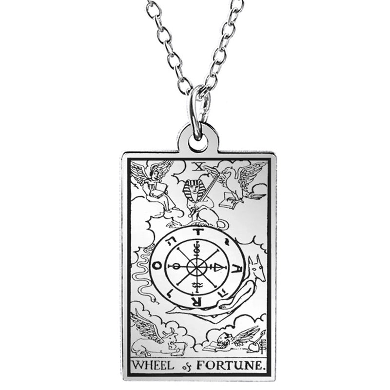 30 Pieces Retro Geometric Stainless Steel Pendant Necklace Plating Stainless Steel Necklaces 1 Piece