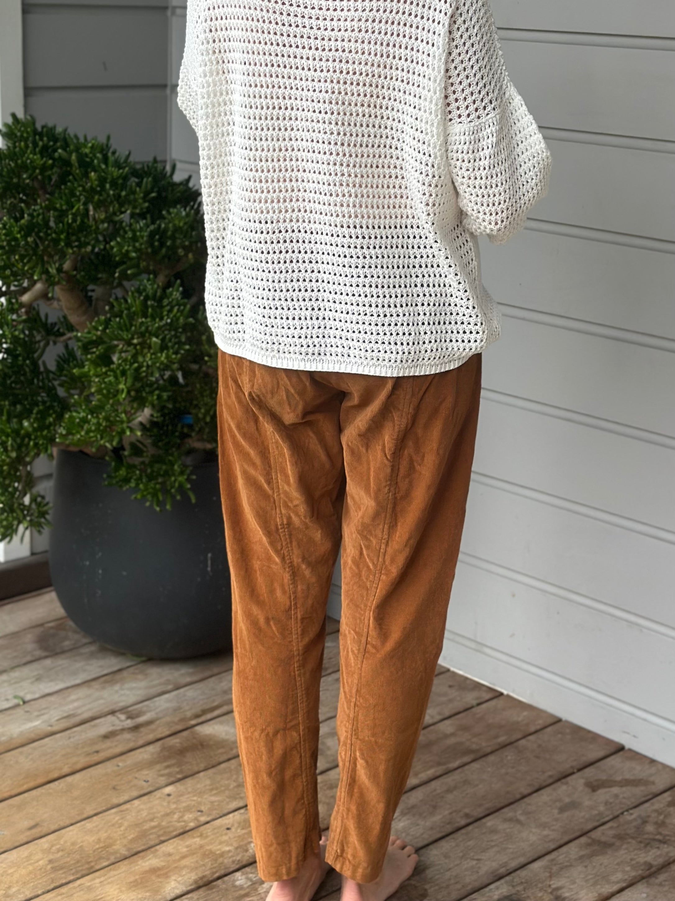 jessie  pants -  caramel cord