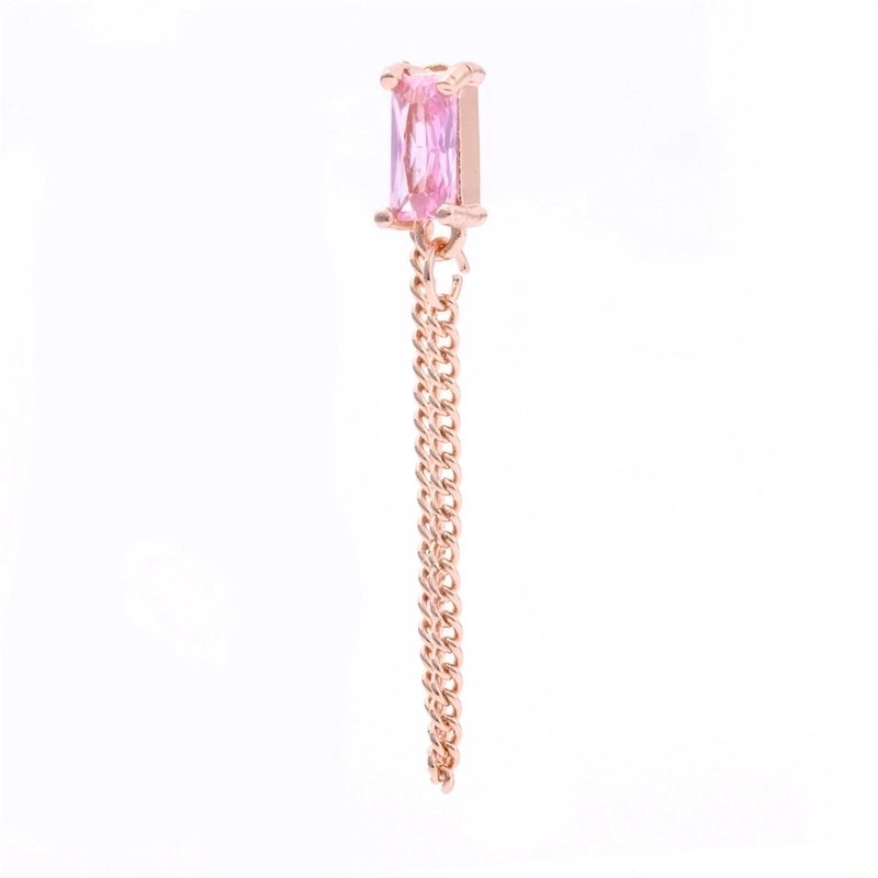 Ear Cartilage Rings & Studs Minimalist Geometric Brass Gem