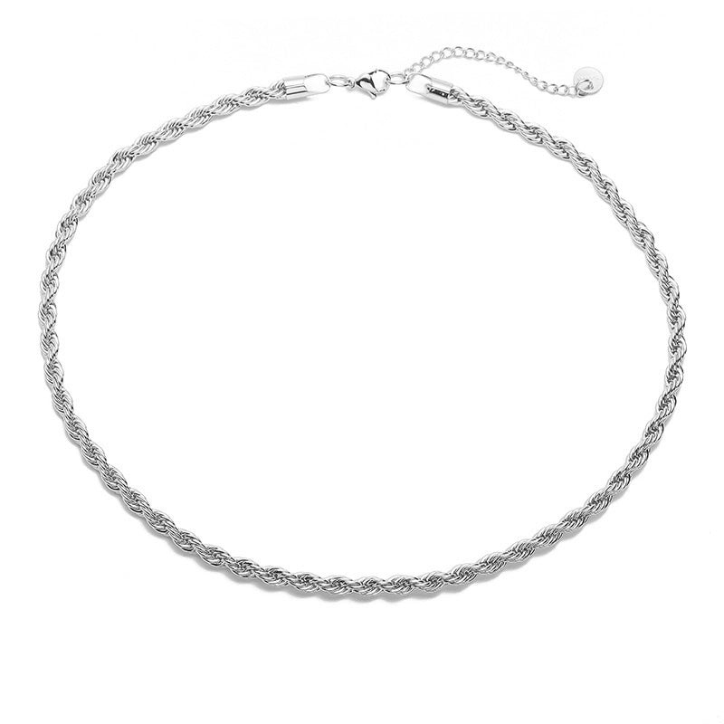 Stainless Steel IG Style Minimalist Plating Solid Color Necklace