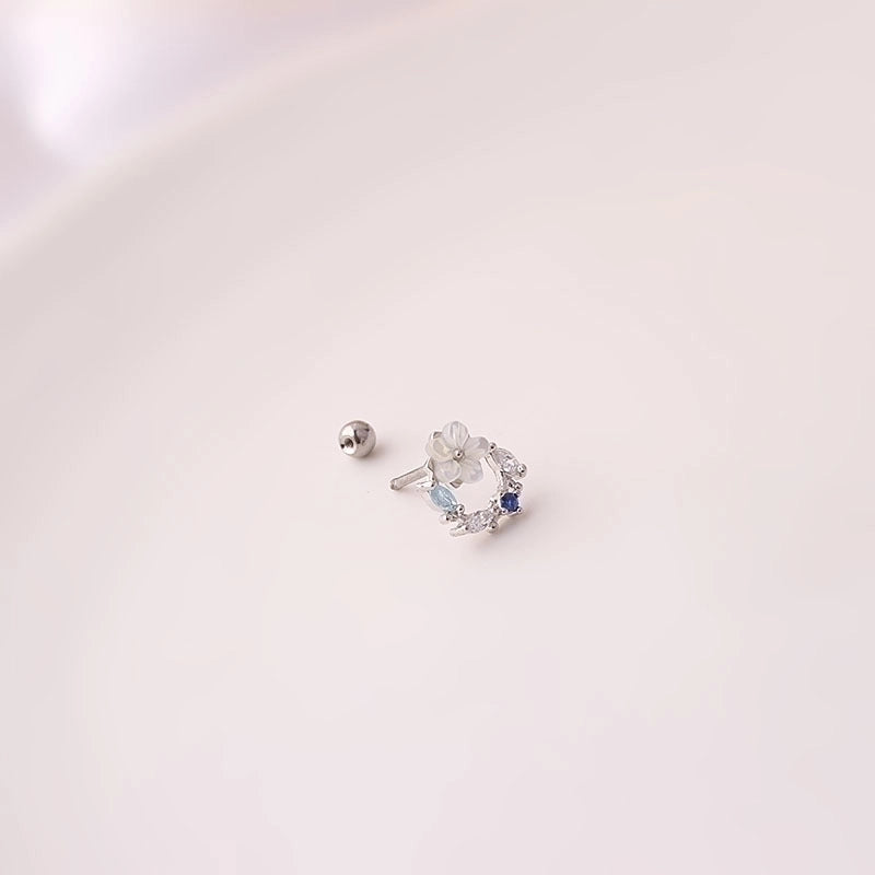 Ear Cartilage Rings & Studs Geometric 316L Stainless Steel  Copper Plating