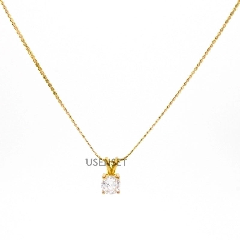 Fashion Geometric Stainless Steel Plating Pendant Necklace 1 Piece
