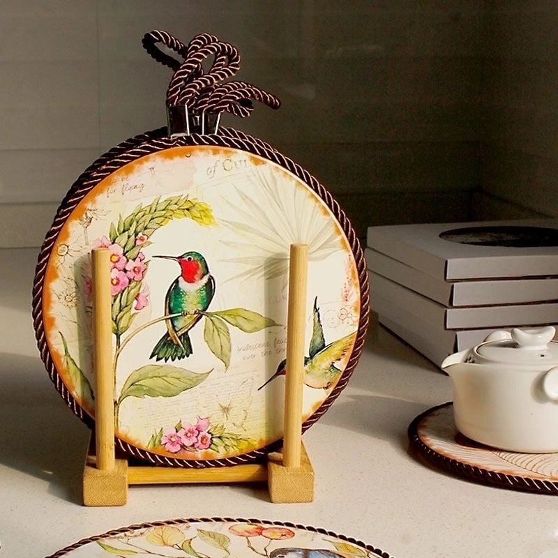Casual Vacation Flower Ceramic Placemat 1 Piece