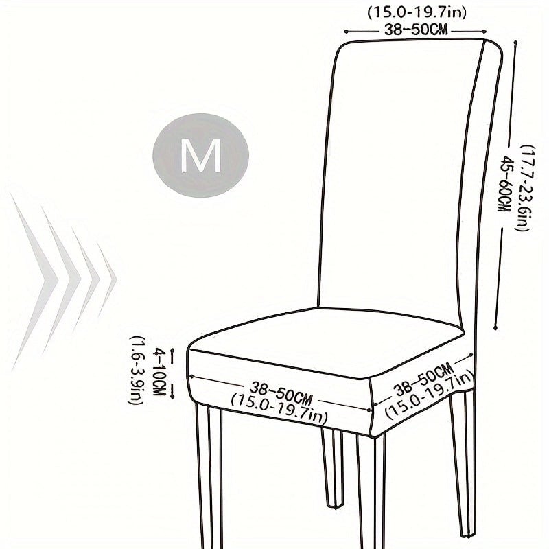 New Jacquard Chair Cover Household Dining Chair Cover Thickened Cushion Cover Chair Cover Universal Elastic Chopsticks Cover