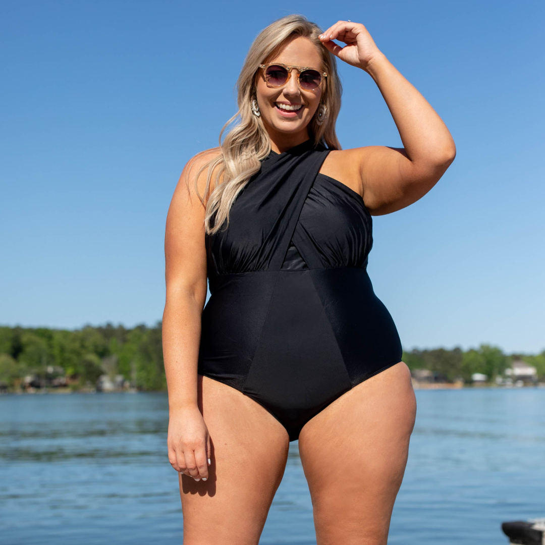 Sandy Beach Swimsuit. Black