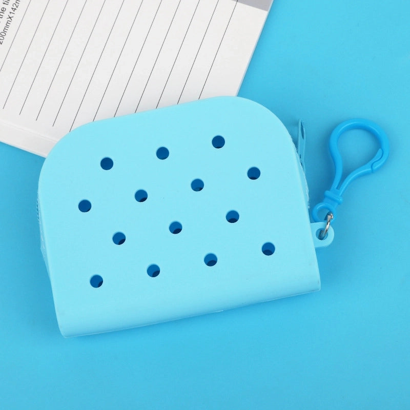 New Cartoon Cave Coin Purse Student Couple Soft Rubber Earphone Bag Silver Coin Bag Bus Card Bank Card Bag