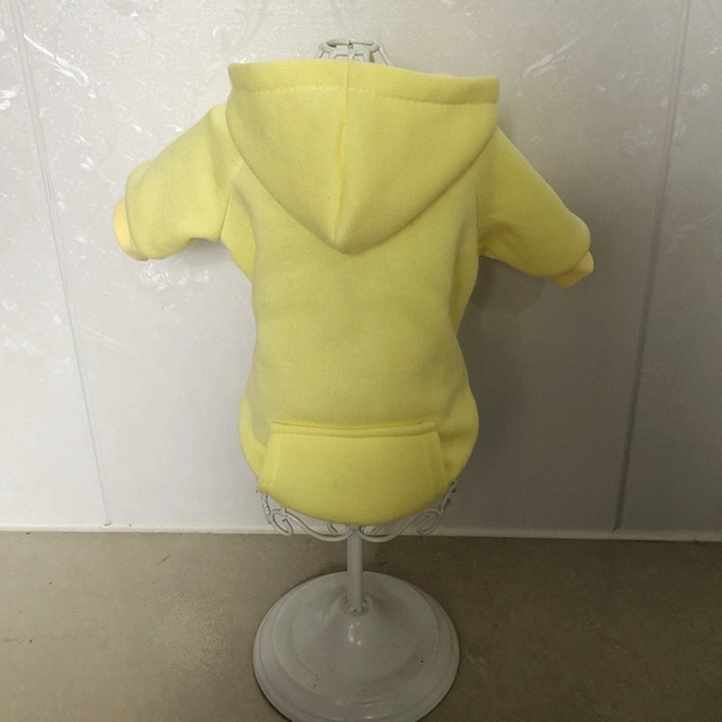 British Style Cotton Solid Color Pet Clothing