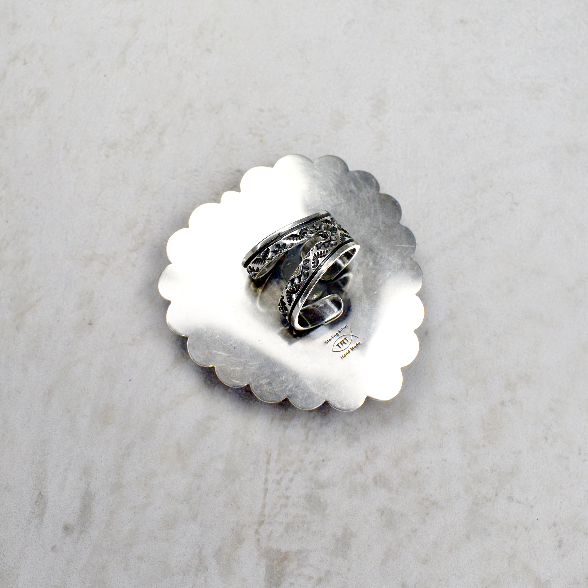 Spiny Oyster Heart Statement Ring