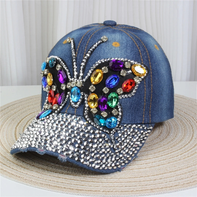 Unisex Streetwear Letter Usa Flower Curved Eaves Baseball Cap