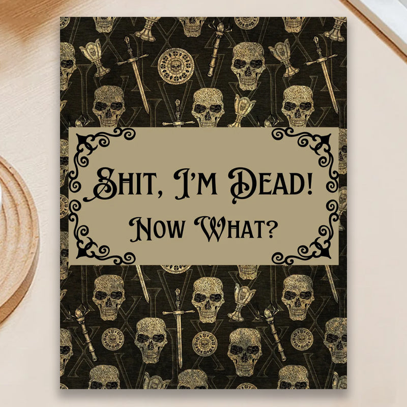 🎃 HalloweenGift: Sh*t. I'm Dead! End of Life Planner - The Ultimate Spooky Gift! 💀👻