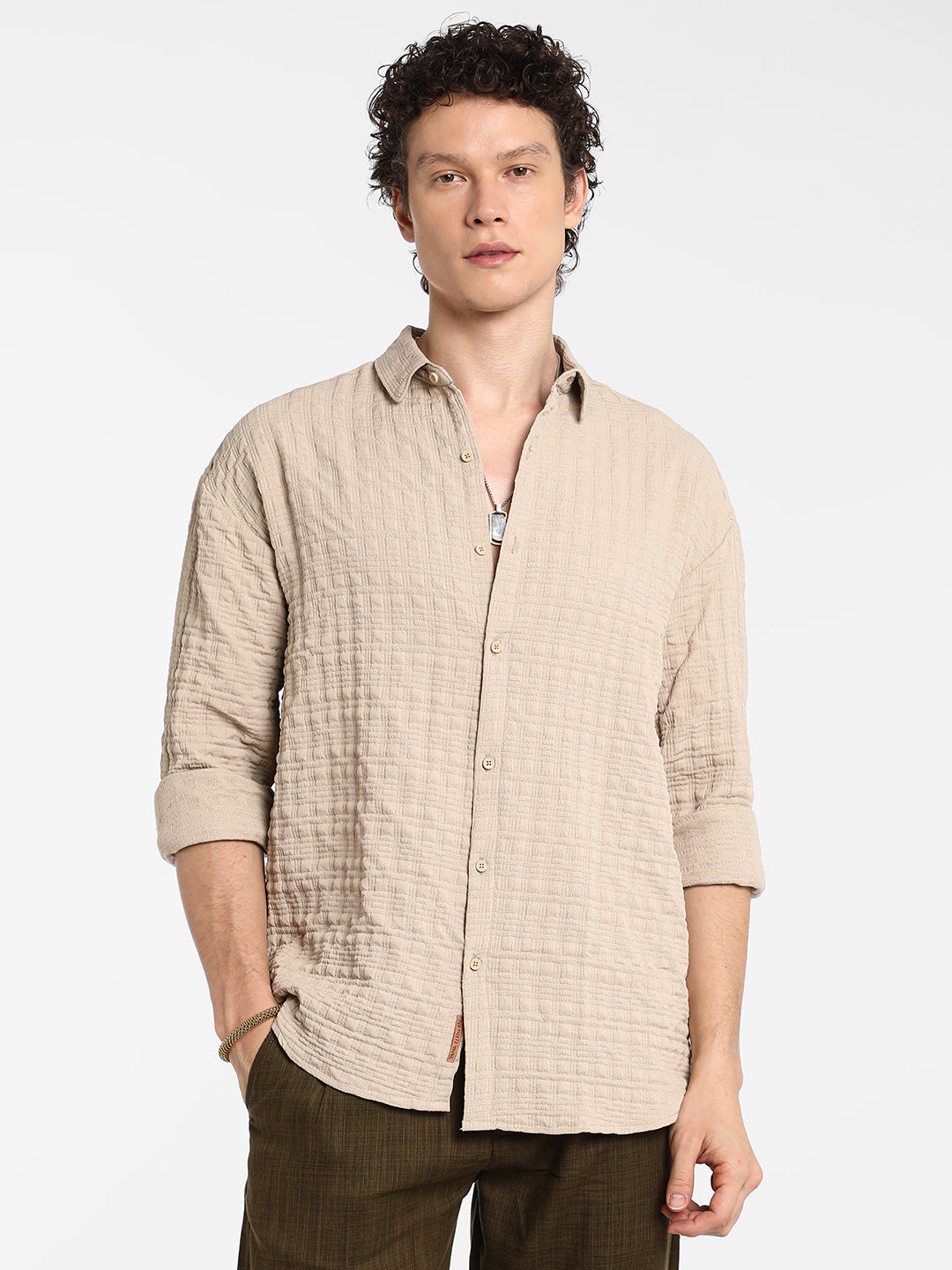 Dimentional-Textured Shirt