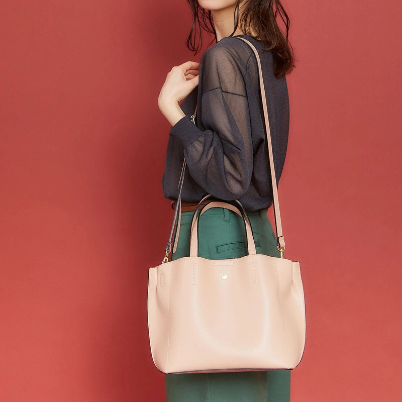 Japanese Lotte Light Fashion PU Crossbody Bag Light Leather Solid Color Shoulder Bag Shopping Portable Medium Women's Bag Printed