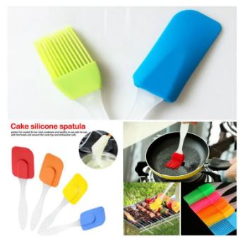 Silicone Brush and Spatula Set. 2-Pieces