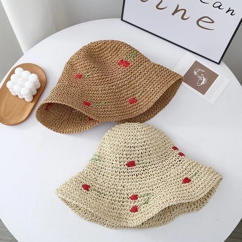 Women's Lady Cherry Big Eaves Bucket Hat