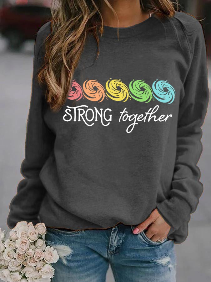 Women's Hurricane Helene 2024 Strong Together Sweatshirt