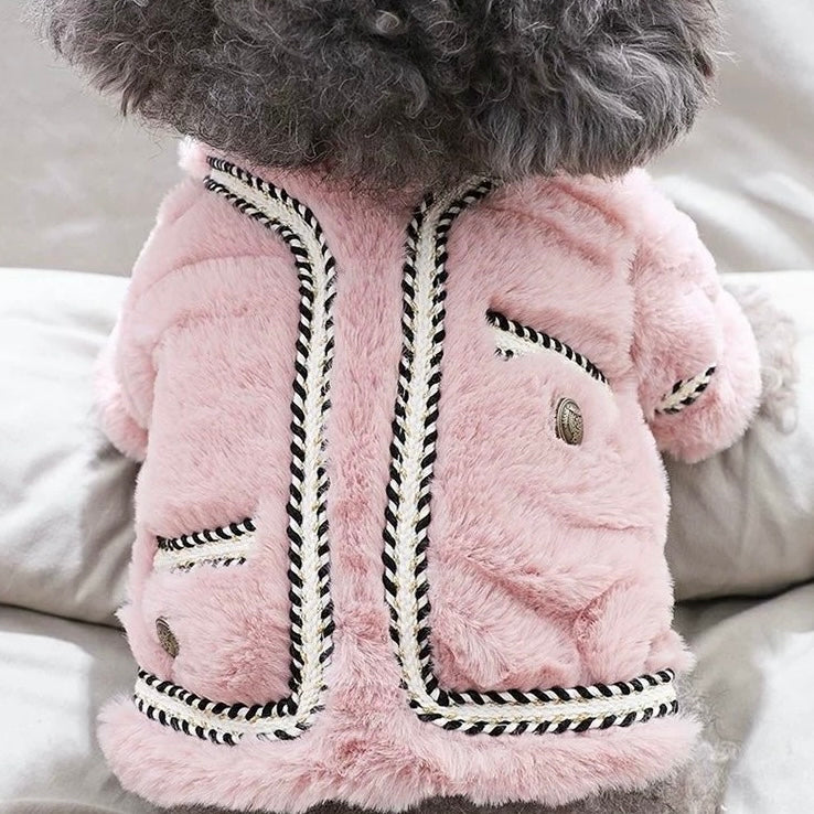 Sweet Fleece Knitted Buttoned Jacket Coat