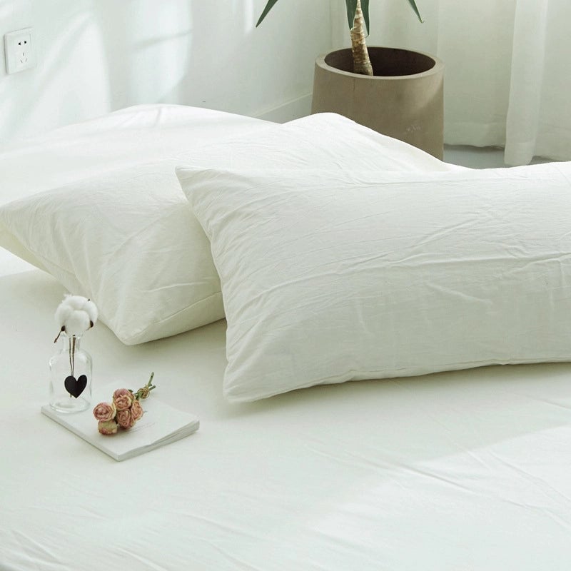 Casual Lattice Solid Color Cotton Pillow Cases Couch & Sofa Decor