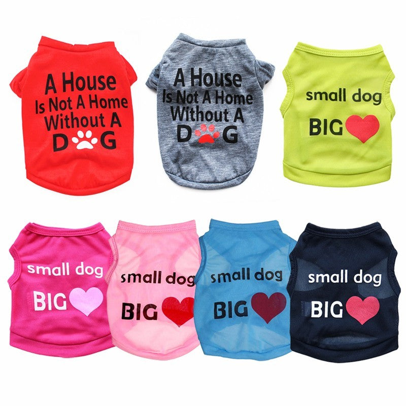 Pet Dog Clothes For Small Dogs Clothing Love Warm