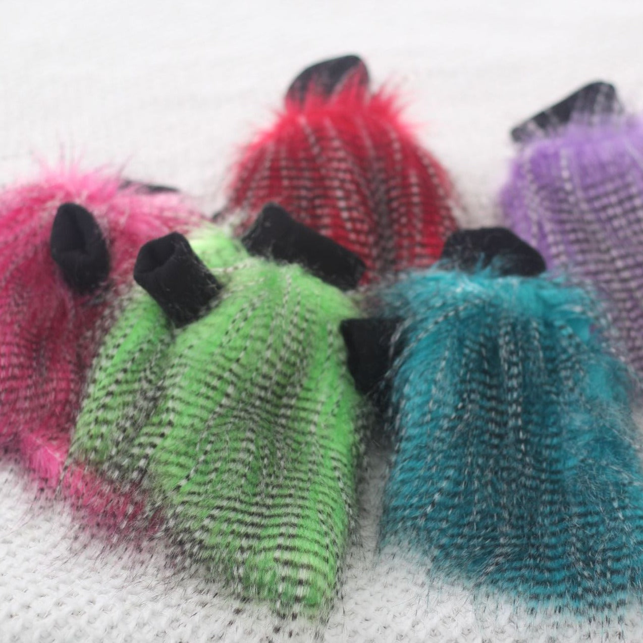 Faux Fur Multicolor Dog Cat Sweater