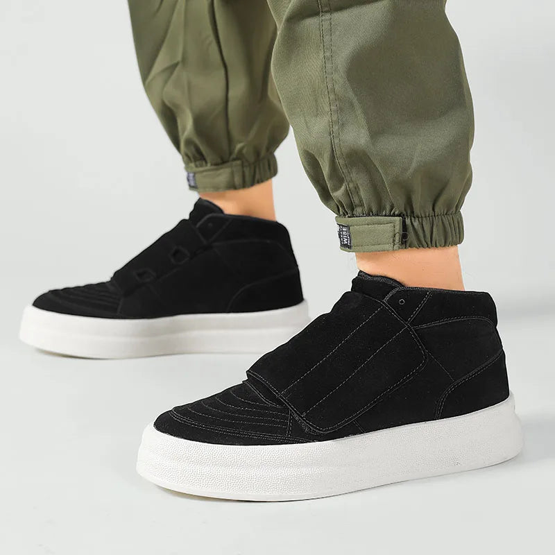 Advbridge Men Sneakers Casual Sports Shoes Personalized Design Skateboard Breathable Outdoor VELCRO Sneakers Running Male Walking Shoes