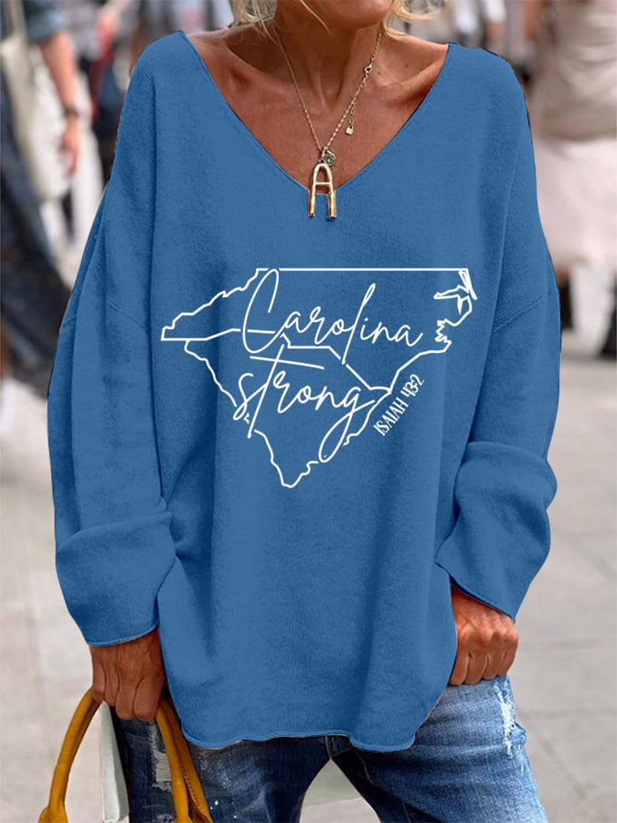 Women's Carolina Strong Print Top