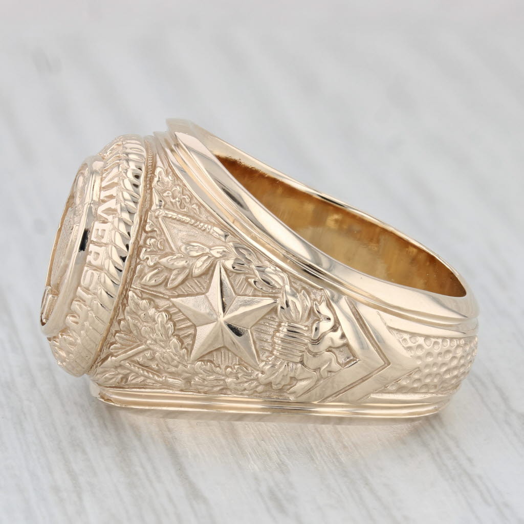Texas A & M University Class Ring 10k Yellow Gold Size 10.5 Men's Signet