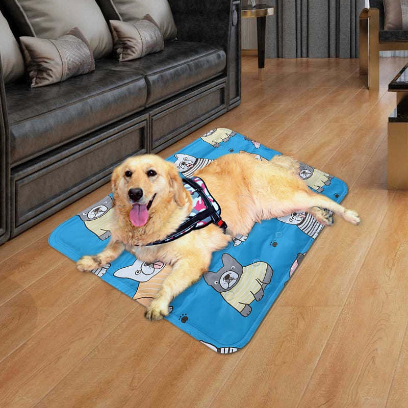 Ice Cushion Pet Ice Cushion Soft Ice Gel Cold Cushion Dog Kennel Mat Office Student Cool Mat Manufacturers