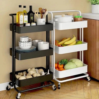 3-Tier Multipurpose Metal Trolley