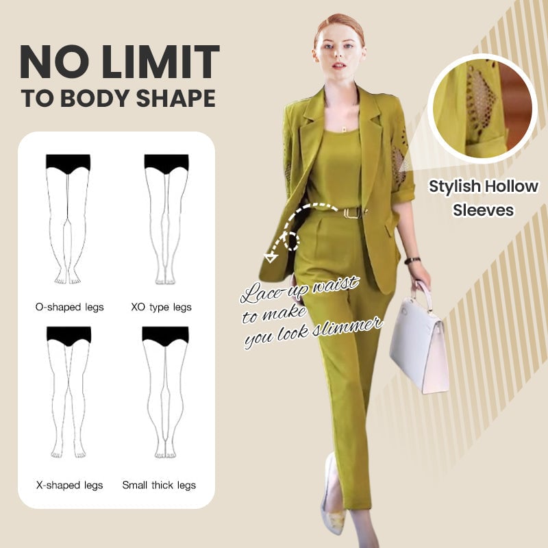 🔥49% OFF🔥Nice Gift-Woman's Fashionable And Slim Blazer 3-piece Suit Set
