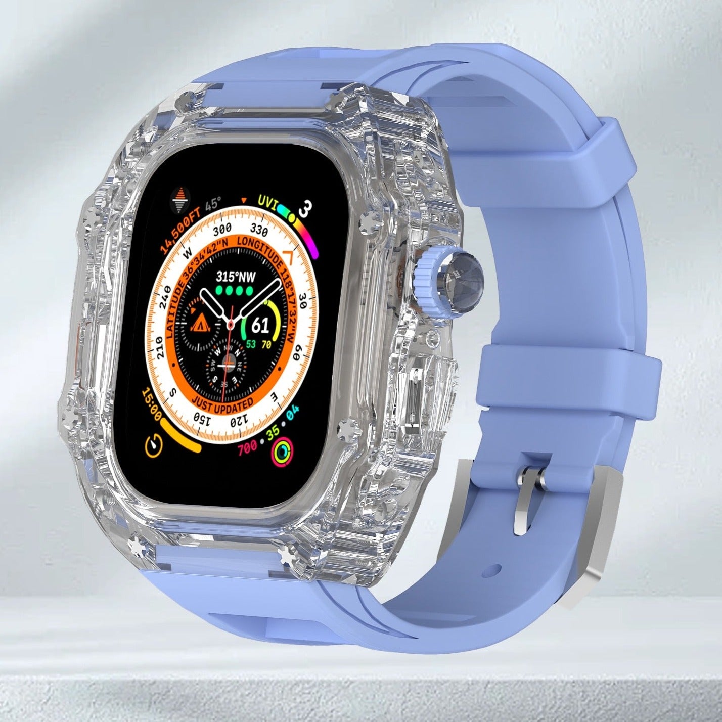 Transparent Luxury Apple Watch Cases for Apple Watch Ultra and Ultra 2