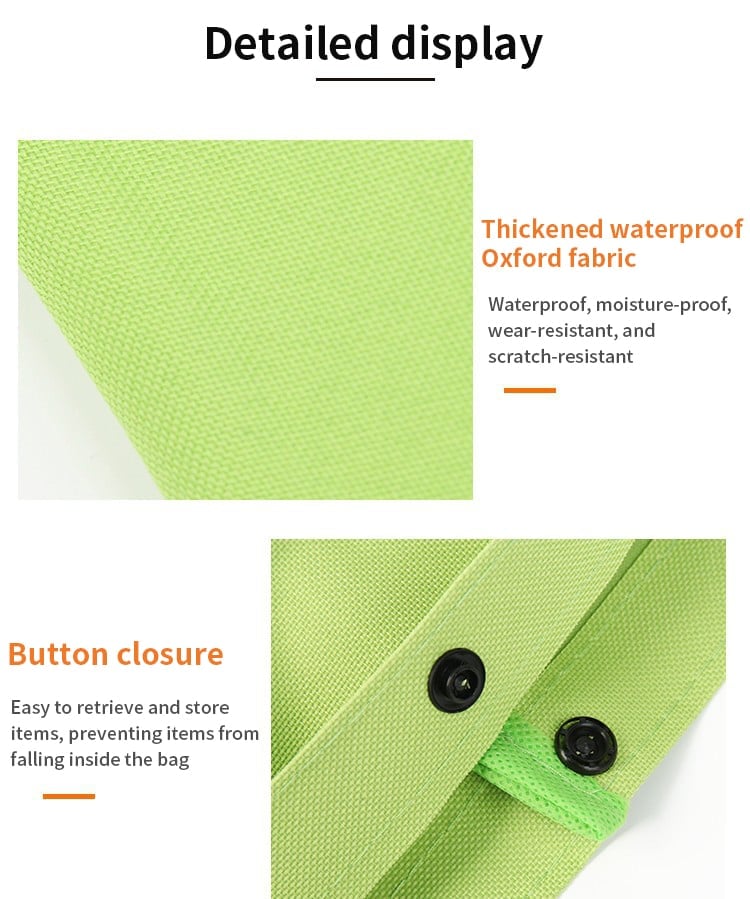 2-in-1 Shopping Bag Folding Green Bag