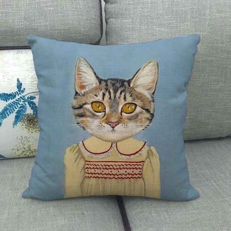Pastoral Animal Linen Pillow Cases